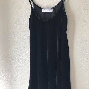 Black Velvet Gypsy Warrior Cami Mini Dress